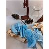 Image 2 : Bottle Capper, (2) Vases, Decorative Pine Cones, Jar Lifter and Scrap Fabric