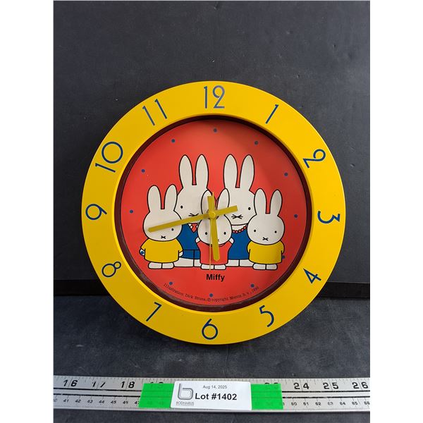 Miffy Wall Clock - As Is
