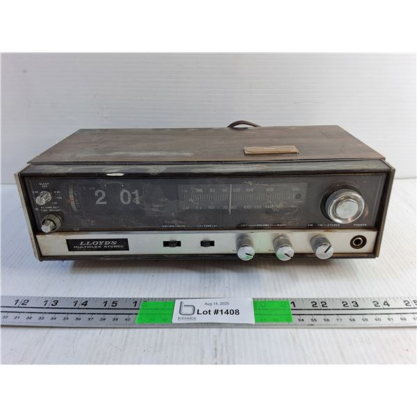Lloyd's Multiplex Stereo/Clock Alarm - As Is