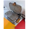 Image 3 : Vintage Waffle Maker - Powers On, As Is, (3) Plastic Cutting Boards and Strainer Cup
