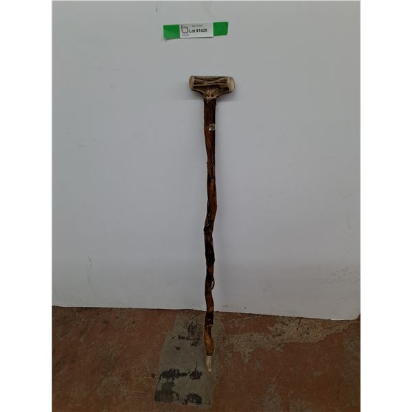 33" Collectible Cane Made with Genuine Reproductive Organ of A Bull - Authenticity Not Guaranteed