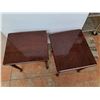 Image 4 : *(2)  Solid Wood End Tables - 20" x 21" x 18", Cannot Ship