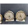 Image 3 : (3) Vintage Westclox Alarm Clocks - As Is
