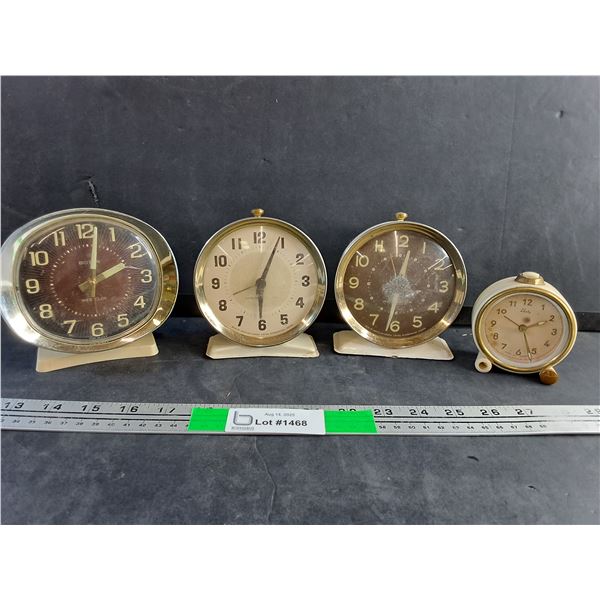 Vintage Westclox & Liberty Alarm Clocks - As Is