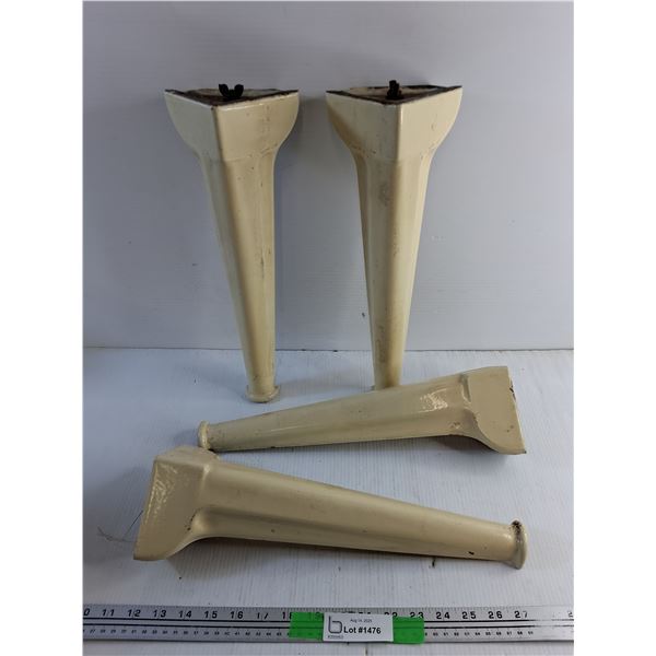 (4) Enamel Furniture Legs 16"