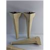 Image 2 : (4) Enamel Furniture Legs 16"