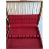 Image 2 : (2) Vintage Wooden Silverware Storage Chests