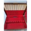 Image 3 : (2) Vintage Wooden Silverware Storage Chests