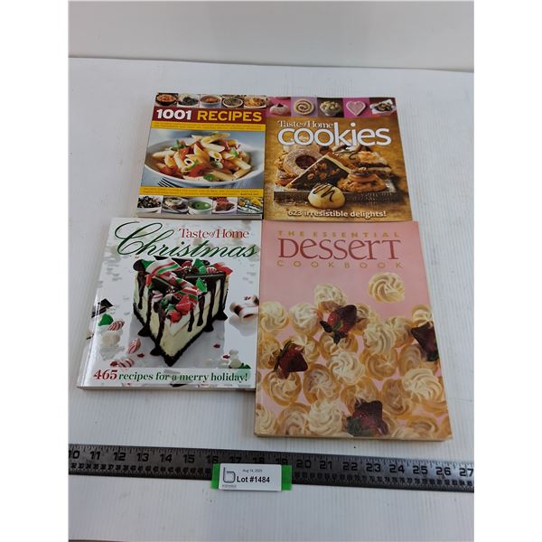 (4) Dessert Recipe Books
