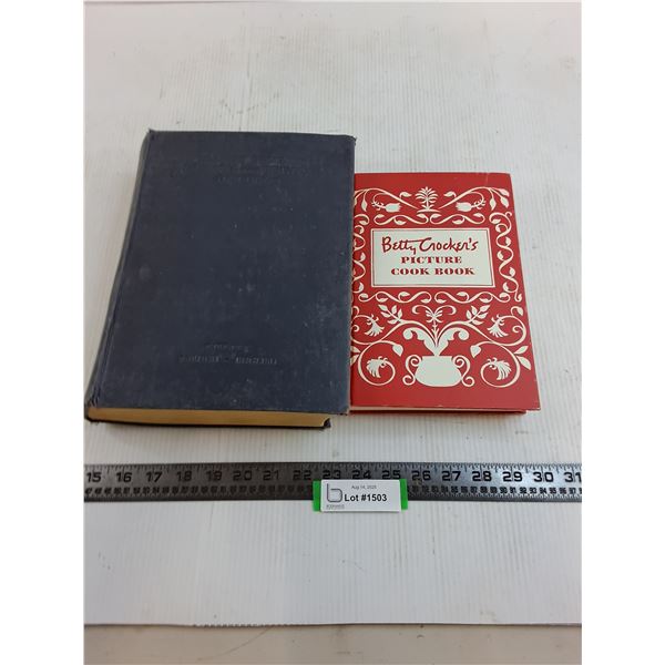 (2) Vintage Books (Betty Crocker Cook Book, Harrap's Standard French/English Dictionary)
