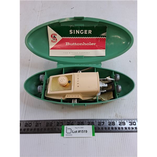 Vintage Singer Buttonholer - Untested