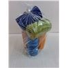Image 2 : (7) Spools of Blue/Green/Red/Orange/Brown Yarn