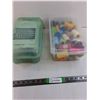 Image 1 : Thread, Crochet, Doily Lot - Doily Patterns, Doilies, Colored Thread, Hooks - AS IS