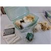 Image 3 : Thread, Crochet, Doily Lot - Doily Patterns, Doilies, Colored Thread, Hooks - AS IS