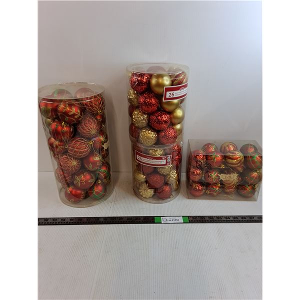 Christmas Ornament Galore Lot - (106) Ornaments For Festive Christmas Trees