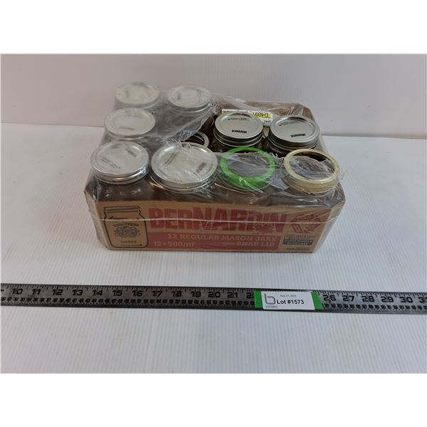(12) Misc Mason Jars and Lids - AS IS