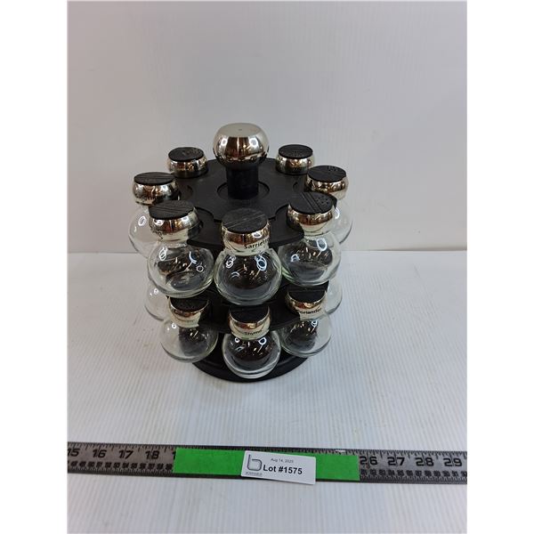 Rotating Spice Rack Labeled