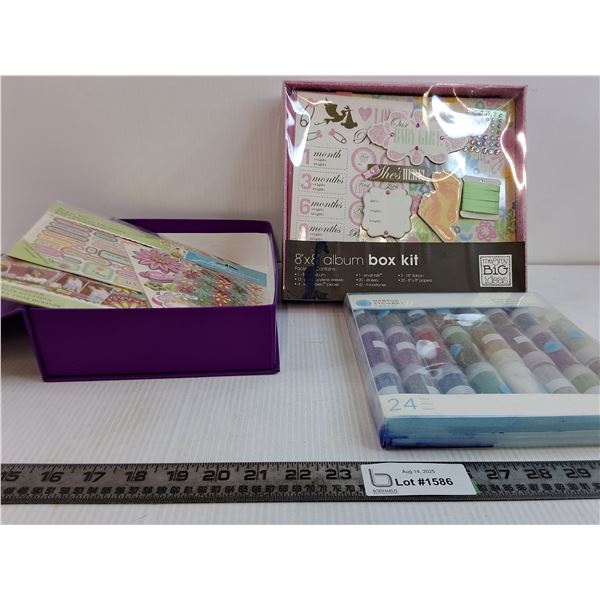 Scrapbooking and Crafting Materials/Supplies - Includes Glitter, Album, Stickers