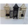 Image 2 : Pagoda Metal Candle Holders Display With Fake Plant In Pot