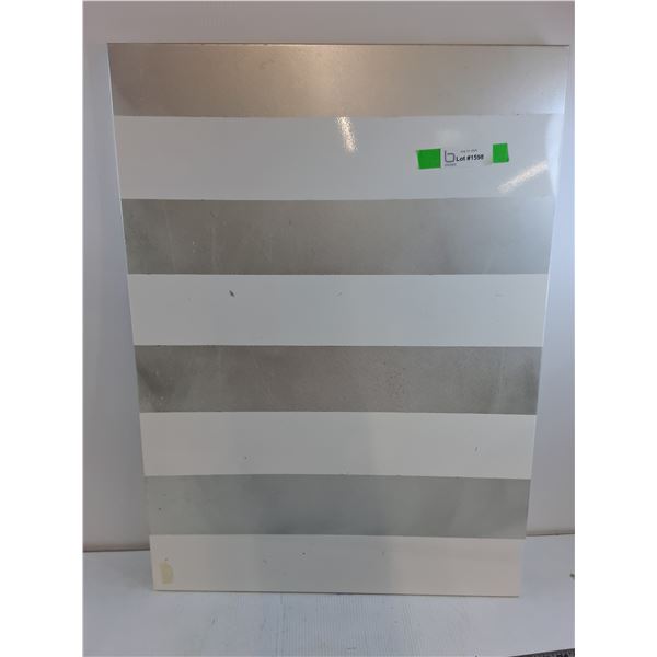 *Metal Striped Wall Art 23" x 31.5" -  PICK UP