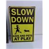 Image 3 : Guinness Brewery sign and Slow Down Kids and Pets At Play Sign Aluminum