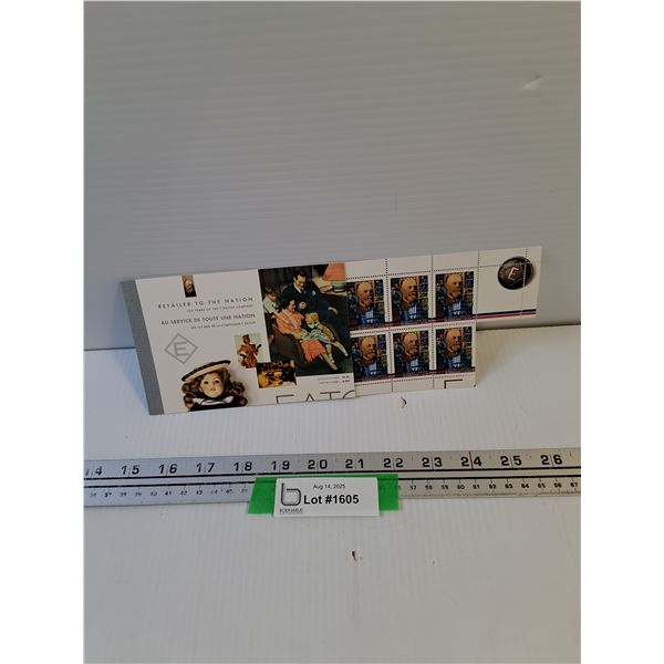Retailer To The Nation Stamp Book With (9) Stamps