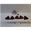 Image 1 : 3" Ridgid Velcro Triangle Sanding Pad With (5) Sandpapers
