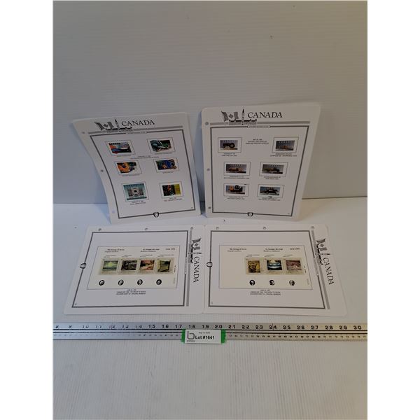 (4) Canada Stamp Collections Tech, Land Vehicles,  Canada Day, Misc