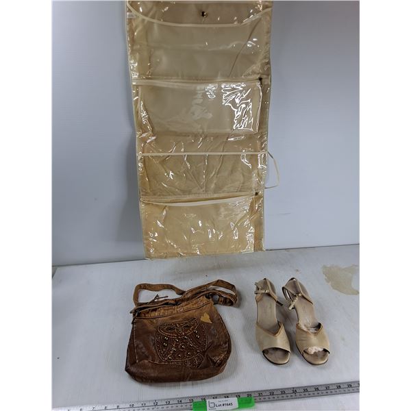 Vintage Travel Organizer, Purse, Highheel Approx. Size 5