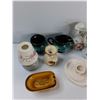 Image 2 : Candle Holder, (4) Cups And Saucers, Ashtray, Misc