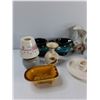 Image 3 : Candle Holder, (4) Cups And Saucers, Ashtray, Misc