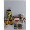 Image 3 : (2) Salt & Pepper Shakers, (2) Cups, Candle, Misc - CANNOT SHIP