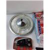Image 2 : Lazy Susan Crystal Tray, Electric Iron, Tongs, Misc