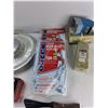 Image 3 : Lazy Susan Crystal Tray, Electric Iron, Tongs, Misc