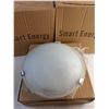 Image 2 : (3) Smart Energy Ceiling Light Fixtures - New, 12" x 3"