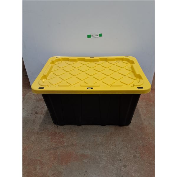 **Plastic Strong Tote with Lid, Cannot Ship - 28" x 19" x 15"