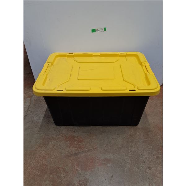 **Large Plastic Tote with Lid 30" x 20" x 15", Cannot Ship
