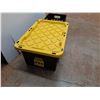 Image 3 : **Milk Crate and Plastic Tote with Lid 27" x 18" x 12", Cannot Ship