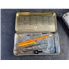 Image 2 : Vintage Fabric Cutter and Mathematical Instruments