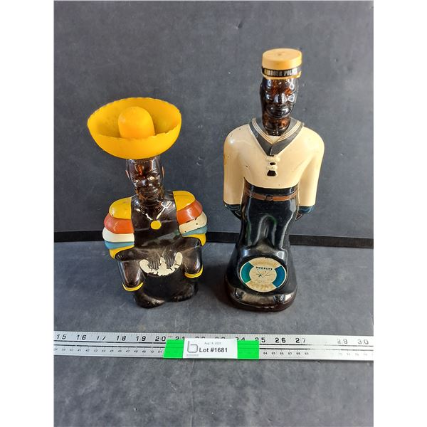 (2) Decorative Liquor Decanters