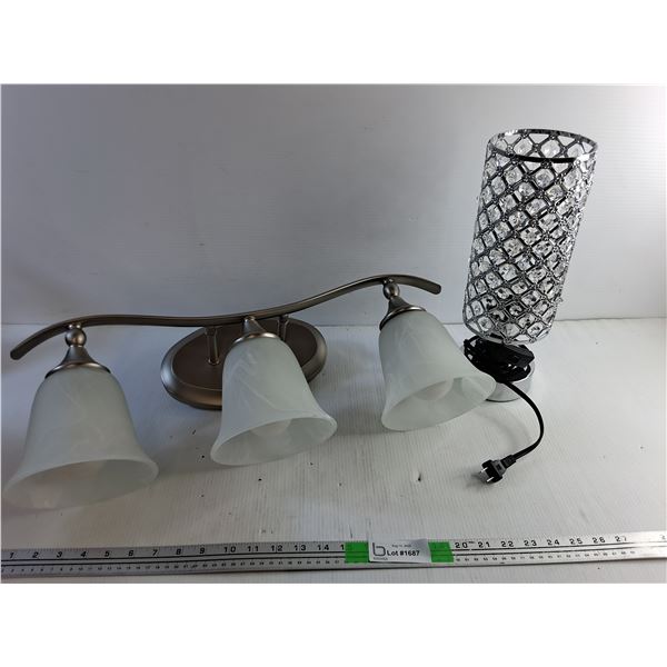 Desk Lamp and Wall Light Fixture - As Is  -  PICK UP