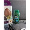 Image 3 : Wall Broom Holder, Chocolate & Candy Egg Kit, Irish Spring Shampoo and Clip On Desk Lamp - As Is