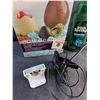 Image 4 : Wall Broom Holder, Chocolate & Candy Egg Kit, Irish Spring Shampoo and Clip On Desk Lamp - As Is