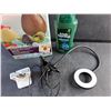 Image 5 : Wall Broom Holder, Chocolate & Candy Egg Kit, Irish Spring Shampoo and Clip On Desk Lamp - As Is