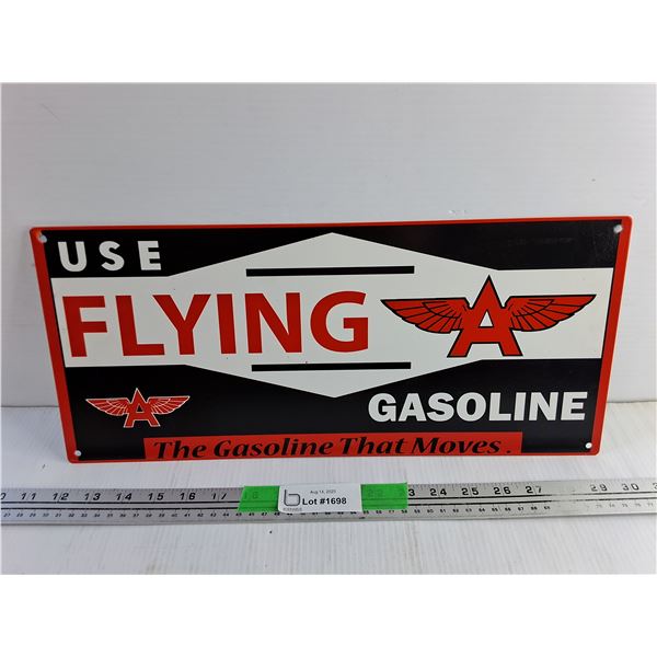 Use Flying Gasoline Wall Sign 18" x 8"
