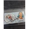 Image 2 : (2)  Autographed Gordie Howe Letter Stamps - Authenticity Not Guaranteed