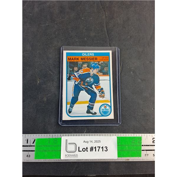 Vintage Mark Messier Oilers Trading Hockey Card - Authenticity Not Guaranteed