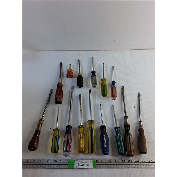 Various Screwdrivers - Robertson, Philips and Flat