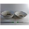 Image 1 : (2) Enamel Bowls 14"