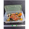 Image 1 : Childrens Farm Playset and Plastic Container with Lid 18" x 12" x 6"